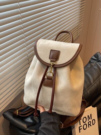 Casual Niche Design Suede Women's Backpack