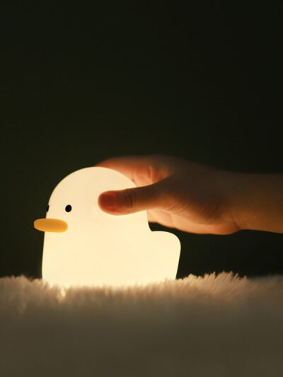 Nordic Cute Lovely Cartoon Dull Duck Led Night Light Silicone USB Charging NightLight Holiday Gifts Kids Room Bedside Bedroom