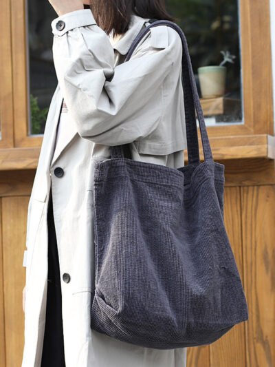 Large-capacity Shopping Bag, Casual And Artistic Canvas Tote Bag